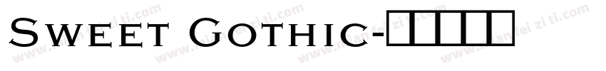 Sweet Gothic字体转换